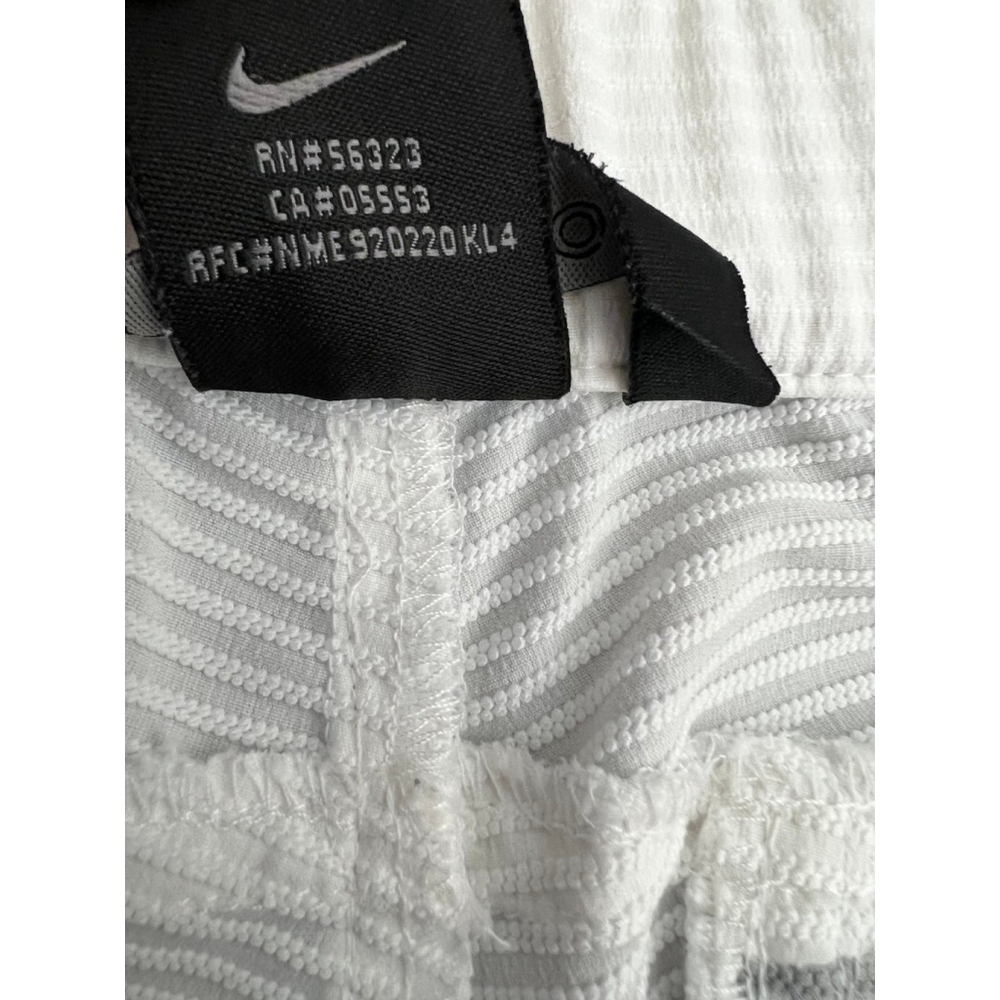 Nike Sphere Dry Y2K White Track Pants Women’s Medium Vintage Pinstripe Zip Ankle - Picture 12 of 12